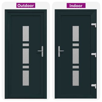 Voordeur Antraciet PVC 7