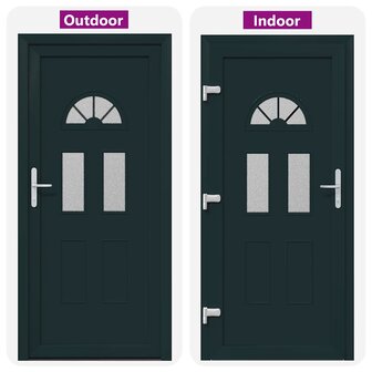 Voordeur Antraciet PVC 7