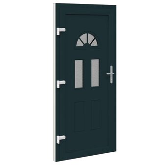 Voordeur Antraciet PVC 9