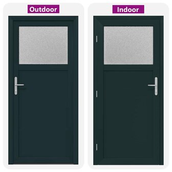 Voordeur Antraciet PVC 8