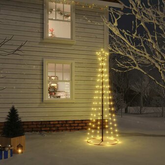 Kegelkerstboom 108 LED&amp;apos;s 70x180 cm warmwit 1