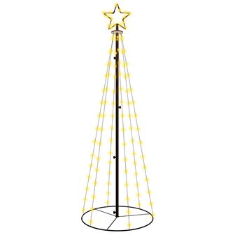 Kegelkerstboom 108 LED&amp;apos;s 70x180 cm warmwit 2