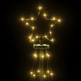 Kegelkerstboom 108 LED&amp;apos;s 70x180 cm warmwit 5