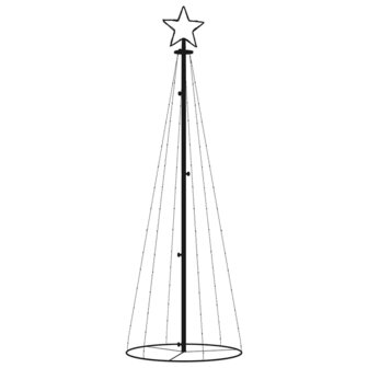 Kegelkerstboom 108 LED&amp;apos;s 70x180 cm koudwit 3