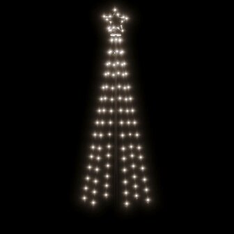 Kegelkerstboom 108 LED&amp;apos;s 70x180 cm koudwit 4