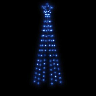 Kegelkerstboom 108 LED&amp;apos;s 70x180 cm blauw 4