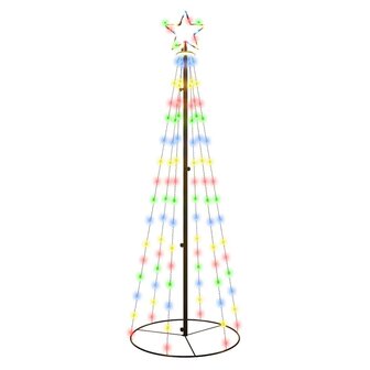 Kegelkerstboom 108 LED&amp;apos;s 70x180 cm meerkleurig 2