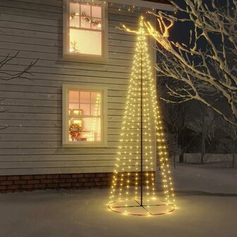 Kegelkerstboom 310 LED&amp;apos;s 100x300 cm warmwit 1
