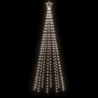 Kegelkerstboom 310 LED&amp;apos;s 100x300 cm koudwit 4