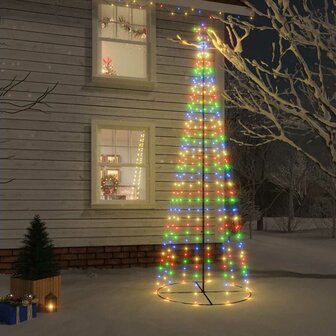 Kegelkerstboom 310 LED&amp;apos;s 100x300 cm meerkleurig 1