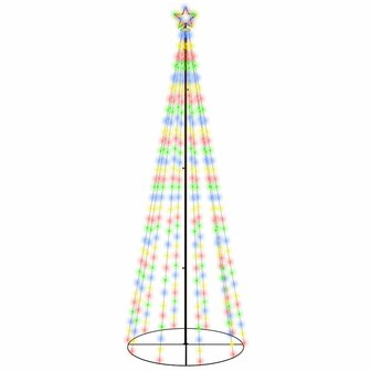 Kegelkerstboom 310 LED&amp;apos;s 100x300 cm meerkleurig 2