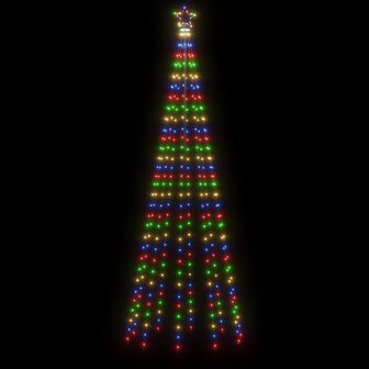 Kegelkerstboom 310 LED&amp;apos;s 100x300 cm meerkleurig 4