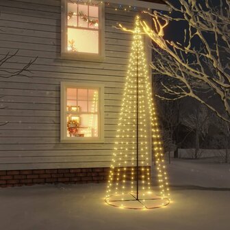 Kegelkerstboom 732 LED&amp;apos;s warmwit 160x500 cm 1