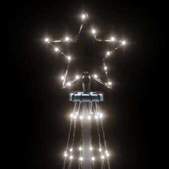 Kegelkerstboom 732 LED&amp;apos;s koudwit 160x500 cm 5