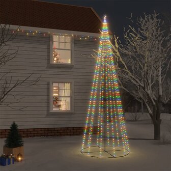 Kegelkerstboom 732 LED&amp;apos;s meerkleurig 160x500 cm 1