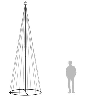 Kegelkerstboom 732 LED&amp;apos;s meerkleurig 160x500 cm 9