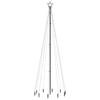 Kerstboom met grondpin 310 LED&amp;apos;s blauw 300 cm 3
