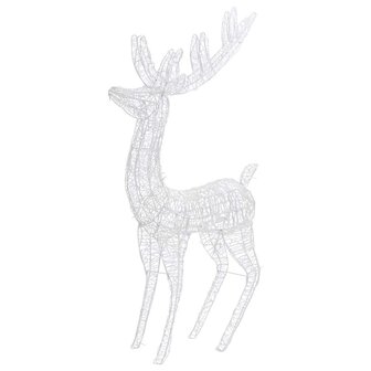 Kerstdecoratie rendier XXL 2 st 250 LED&amp;apos;s warmwit 180 cm acryl 4
