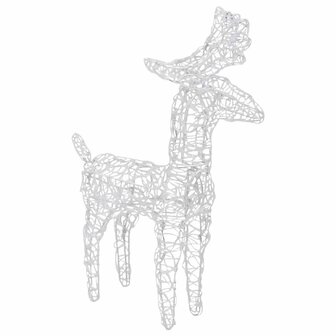 Kerstdecoratie rendieren en slee 280x28x55 cm acryl 5