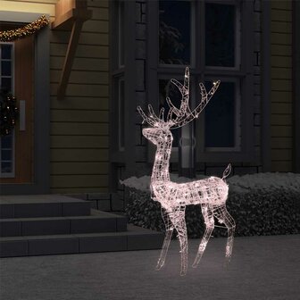 Kerstversiering rendier 140 LED&amp;apos;s 120 cm acryl warmwit 3