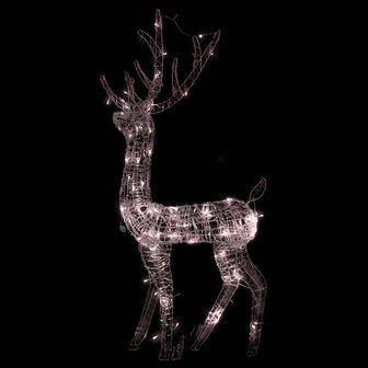 Kerstversiering rendier 140 LED&amp;apos;s 120 cm acryl warmwit 4