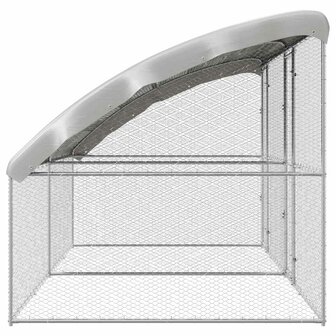 Kippenhok Zilver 400 x 200 x 198.5 cm Gegalvaniseerd staal 4