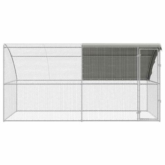 Kippenhok Zilver 400 x 200 x 198.5 cm Gegalvaniseerd staal 3