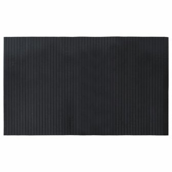 Vloerkleed rechthoekig 60x100 cm bamboe zwart 2