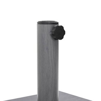 Buiten Parasolvoet Donkergrijze houtlook 45 x 45 x 31.5 cm 9