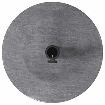 Buiten Parasolvoet Donkergrijze houtlook 48 x 48 x 32 cm 8