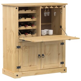 Wijnkast Corona 97x45x114 cm massief grenenhout 1