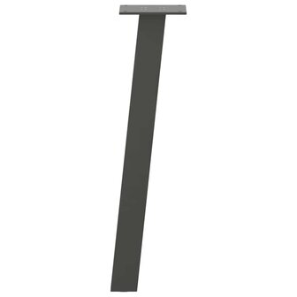 Salontafelpoten 4 st 42 cm staal antraciet 5
