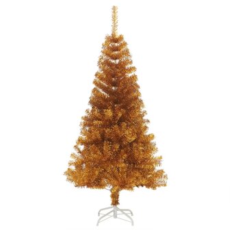 Kunstkerstboom met standaard 150 cm PET goudkleurig 2