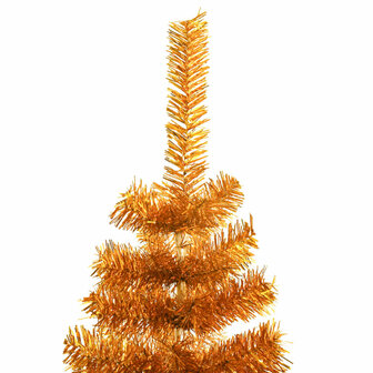Kunstkerstboom met standaard 150 cm PET goudkleurig 3