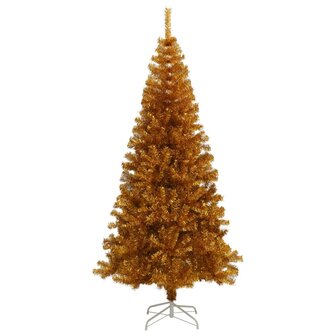 Kunstkerstboom met standaard 180 cm PET goudkleurig 2