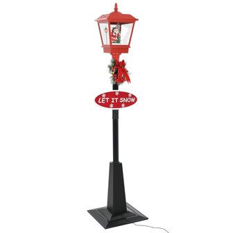 Straatlantaarn met kerstman LED 180 cm 2