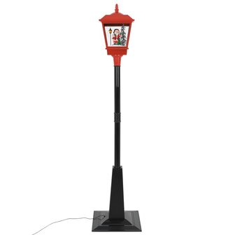 Straatlantaarn met kerstman LED 180 cm 4