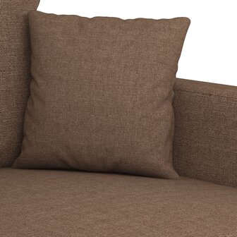 4-delige Loungeset met kussens stof bruin 6