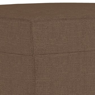 4-delige Loungeset met kussens stof bruin 7