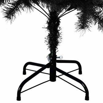 Kunstkerstboom met standaard 150 cm PVC zwart 6