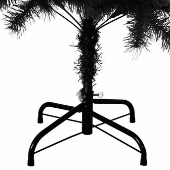 Kunstkerstboom met standaard 120 cm PVC zwart 6