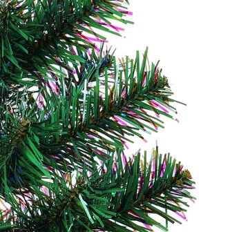 Kunstkerstboom met iriserende uiteinden 120 cm PVC groen 4