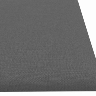 Wandpanelen 12 st 1,08 m&sup2; 60x15 cm stof lichtgrijs 6