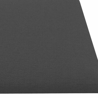 Wandpanelen 12 st 1,08 m&sup2; 60x15 cm stof donkergrijs 6