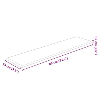 Wandpanelen 12 st 1,08 m&sup2; 60x15 cm stof donkergrijs 8