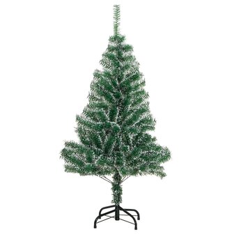 Kunstkerstboom met sneeuw 150 cm groen 2