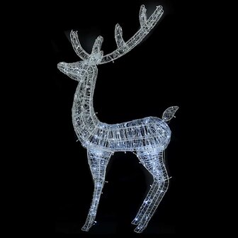 Kerstdecoratie rendier 250 LED&amp;apos;s koudwit 180 cm acryl 5