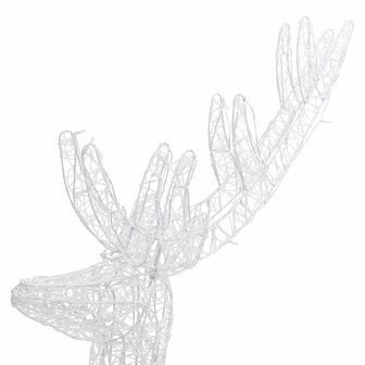 Kerstdecoratie rendier 250 LED&amp;apos;s koudwit 180 cm acryl 7