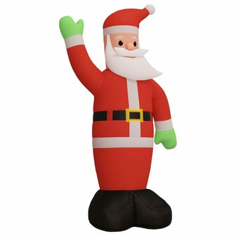Kerstman met LED-verlichting opblaasbaar 370 cm 3