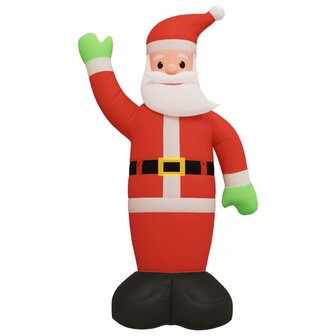Kerstman met LED-verlichting opblaasbaar 370 cm 4